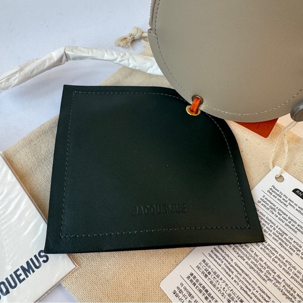 NWT Jacquemus 3 Piece Leather Wallet Le Porte Rond Carre Trio Cardholder Multi - Picture 11 of 16